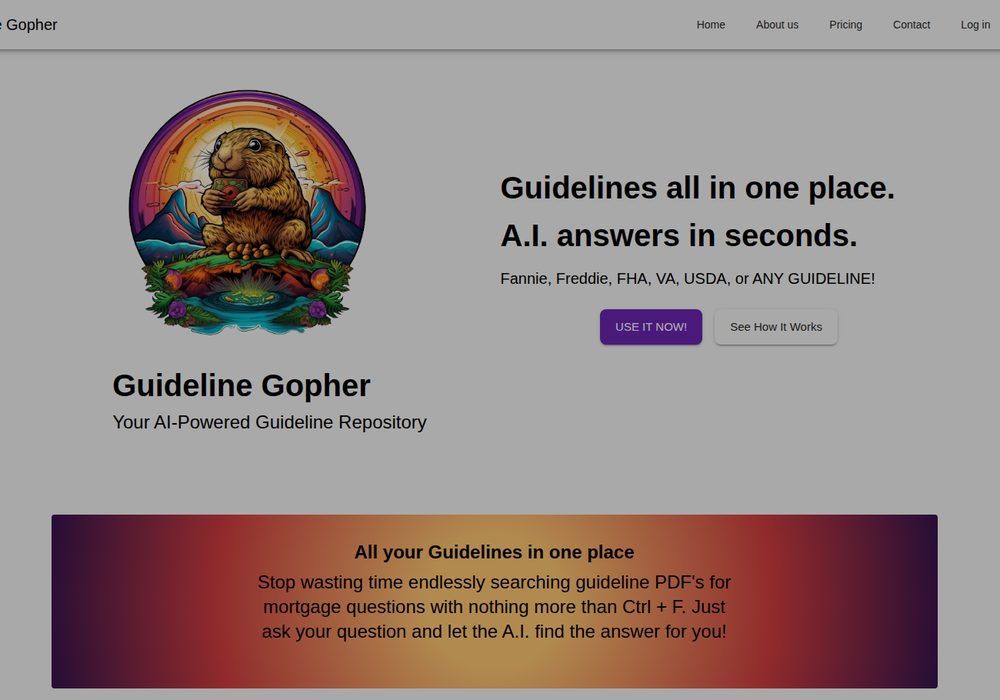 Guideline Gopher website